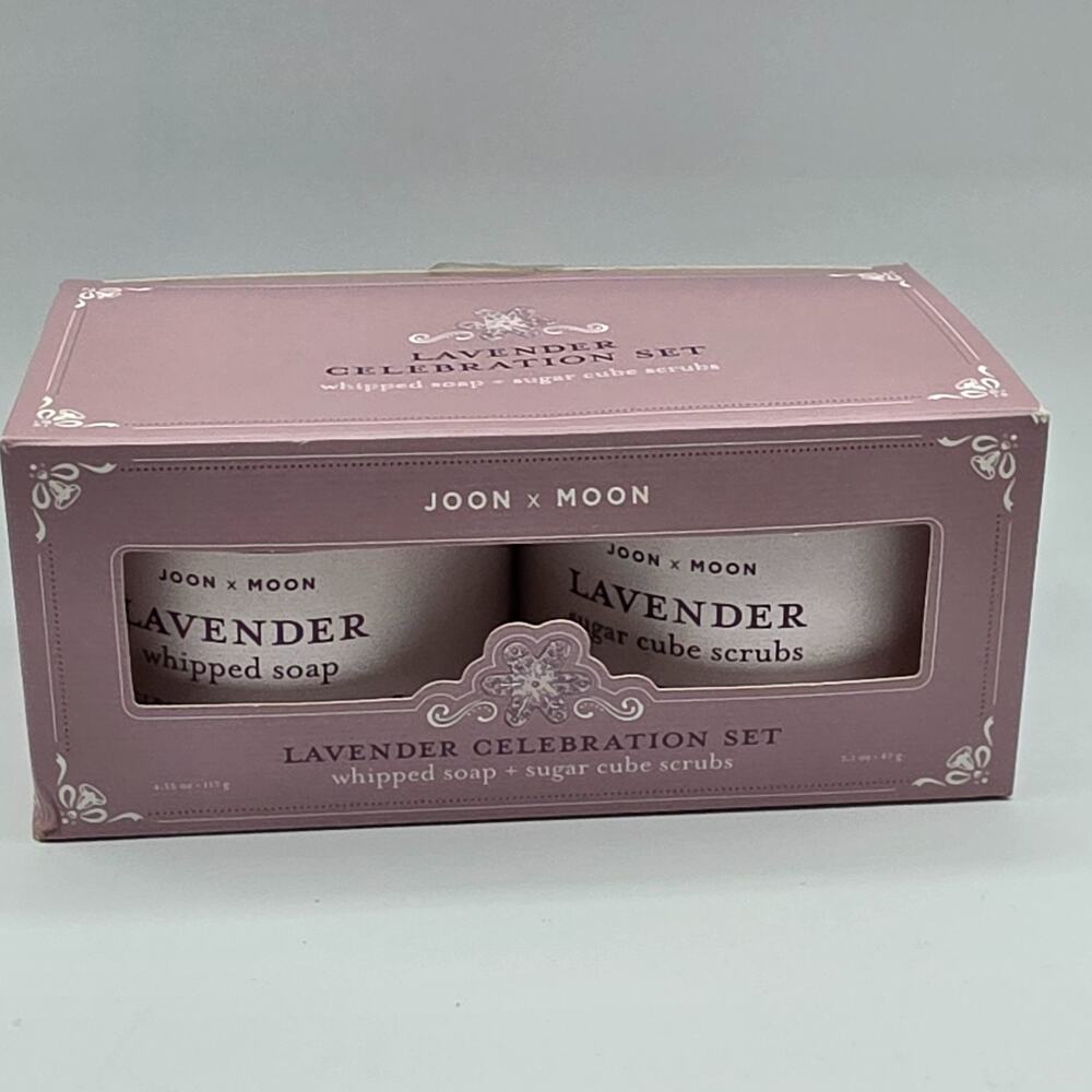 Joon x Moon Lavender Celebration Set Whipped Soap Sugar Cube Scrubs New In Box